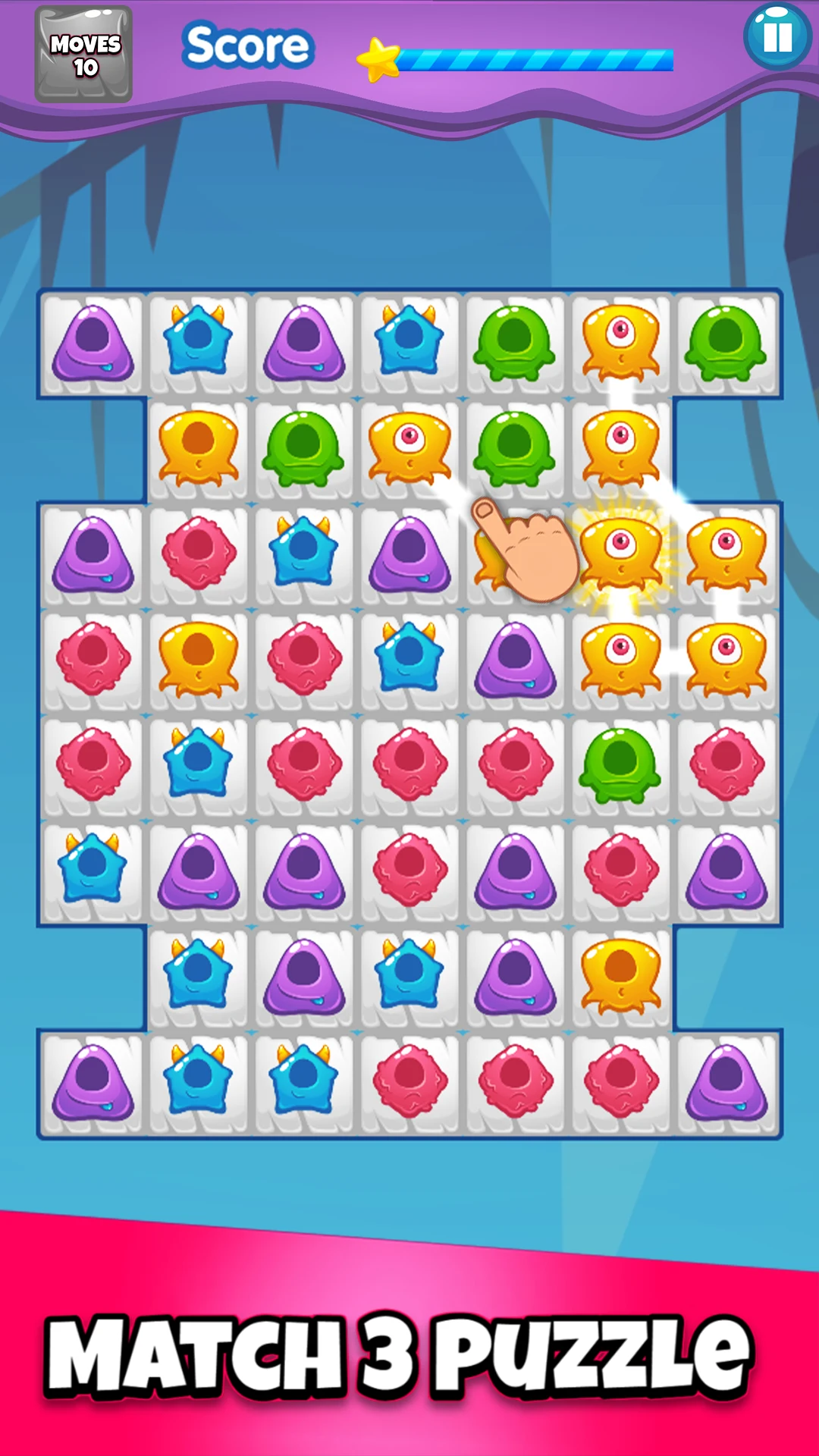 Monster Match 3 : Brain Game screenshot